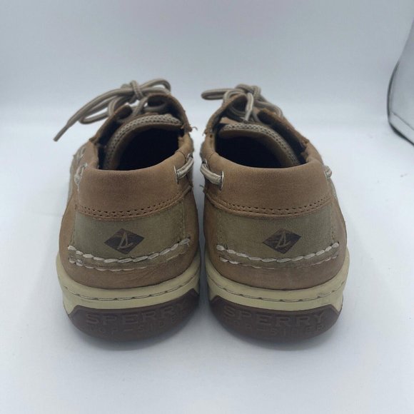 SPERRY Top Sider Men's Boat shoes Billfish 3 Eye 0799320 BROWN sz 10.5 - VGUC - Picture 3 of 9